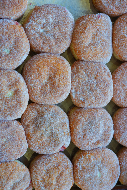 Raspberry Filled Donut