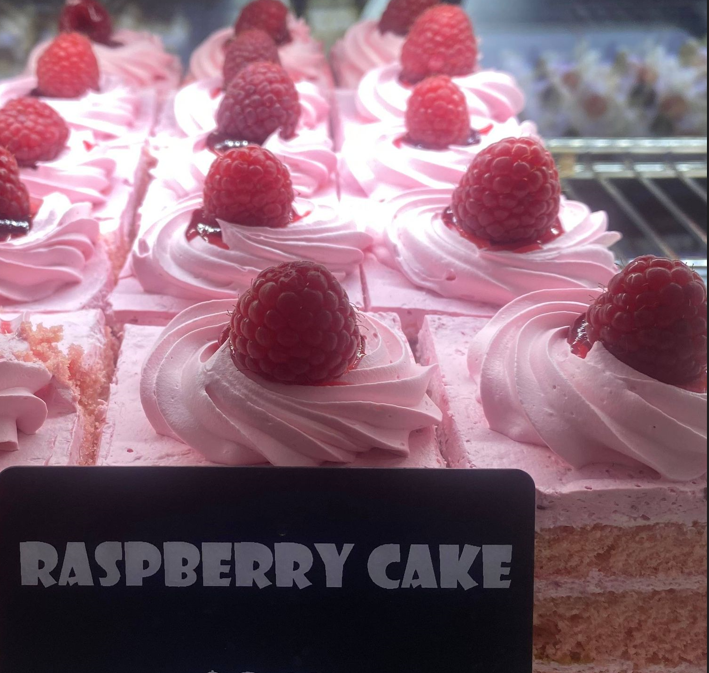 Raspberry Cake Slice