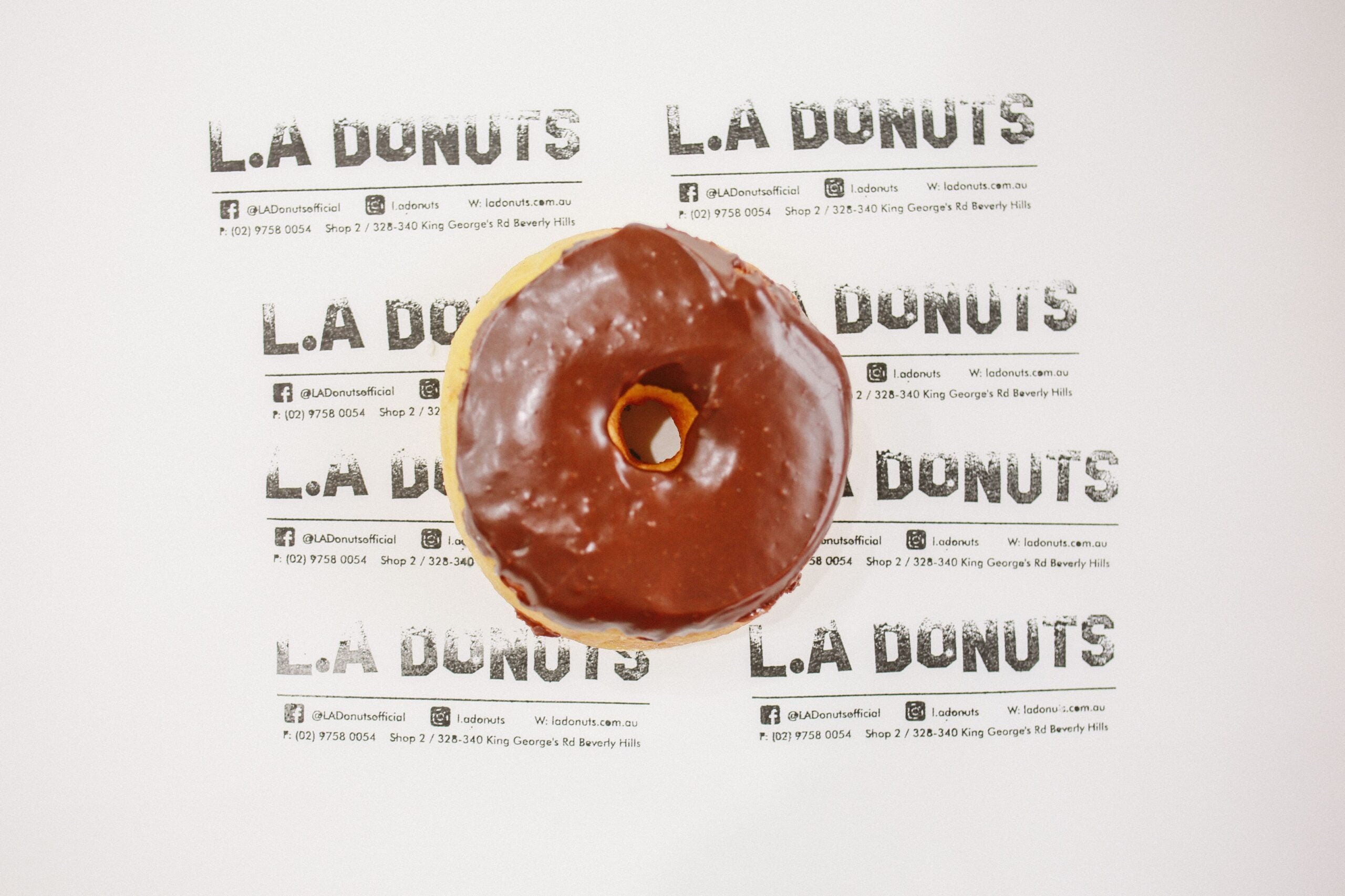 chocolate iced donut